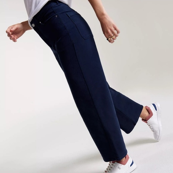 CALIA Women's High Rise Kickback Wide Leg Pant Indigo Sky Blue Sz 6 - Picture 2 of 16